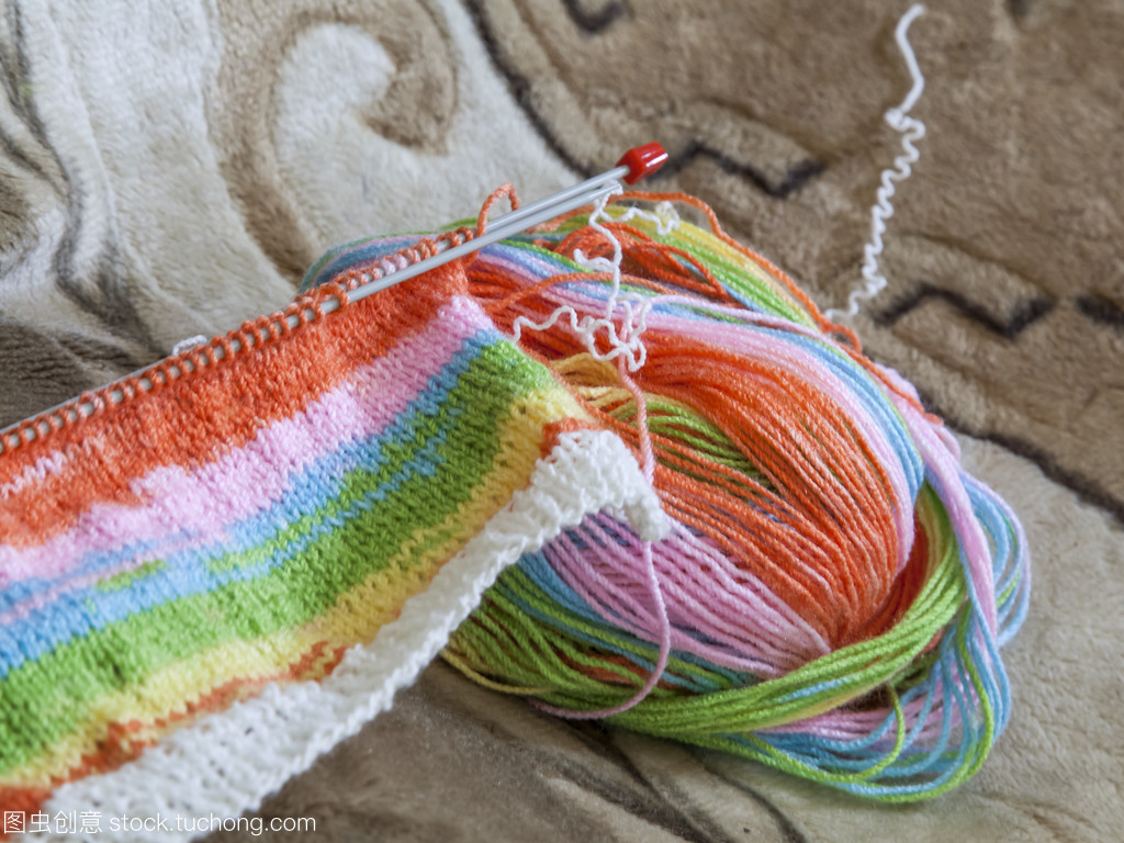 漢克的多種顏色的紗和針織的產(chǎn)品?