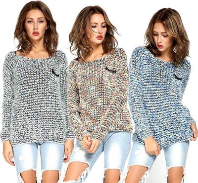 韓版時(shí)尚保暖馬海毛套頭毛衣衫針織衫打底衫